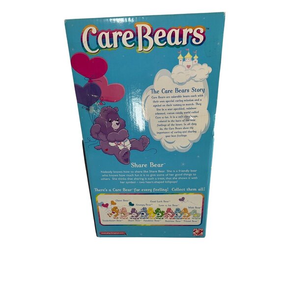 NOS Vintage Care Bears Share Bear Plush Toy Box & VHS tape collectible 2002 - Picture 4 of 10
